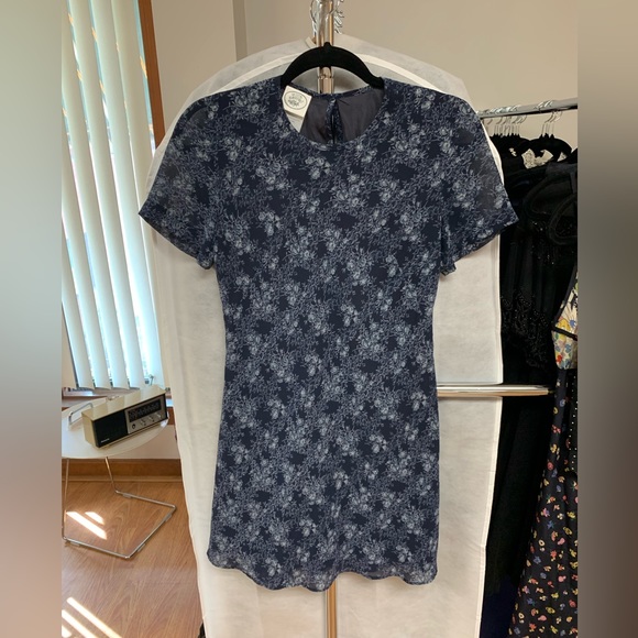 Vintage 1996 Laura Ashley Mini Dress Babydoll - Picture 4 of 6